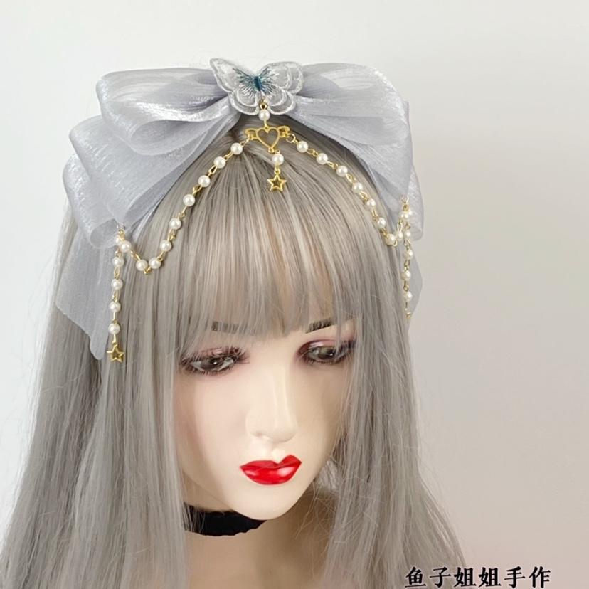 Original Handmade Swan Dance Grey Feather Hair Accessories Small Angel Street Hair Clip Grey KC Headgear Fascinator Hats