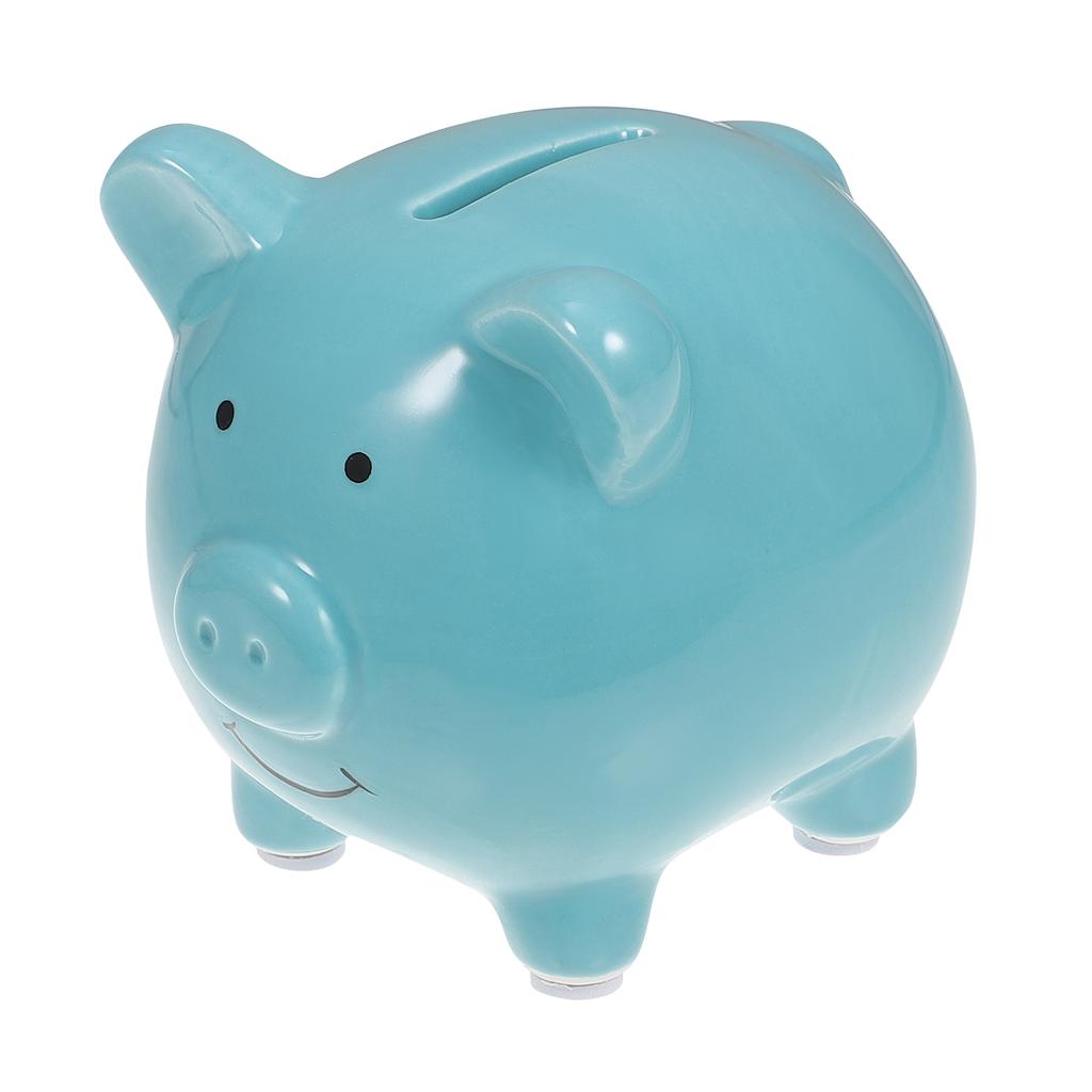 Pink Ceramic Piggy Bank For Girls Cute Saving Pot Money Coin Bank Decorative Savings Rubber Stopper Nursery