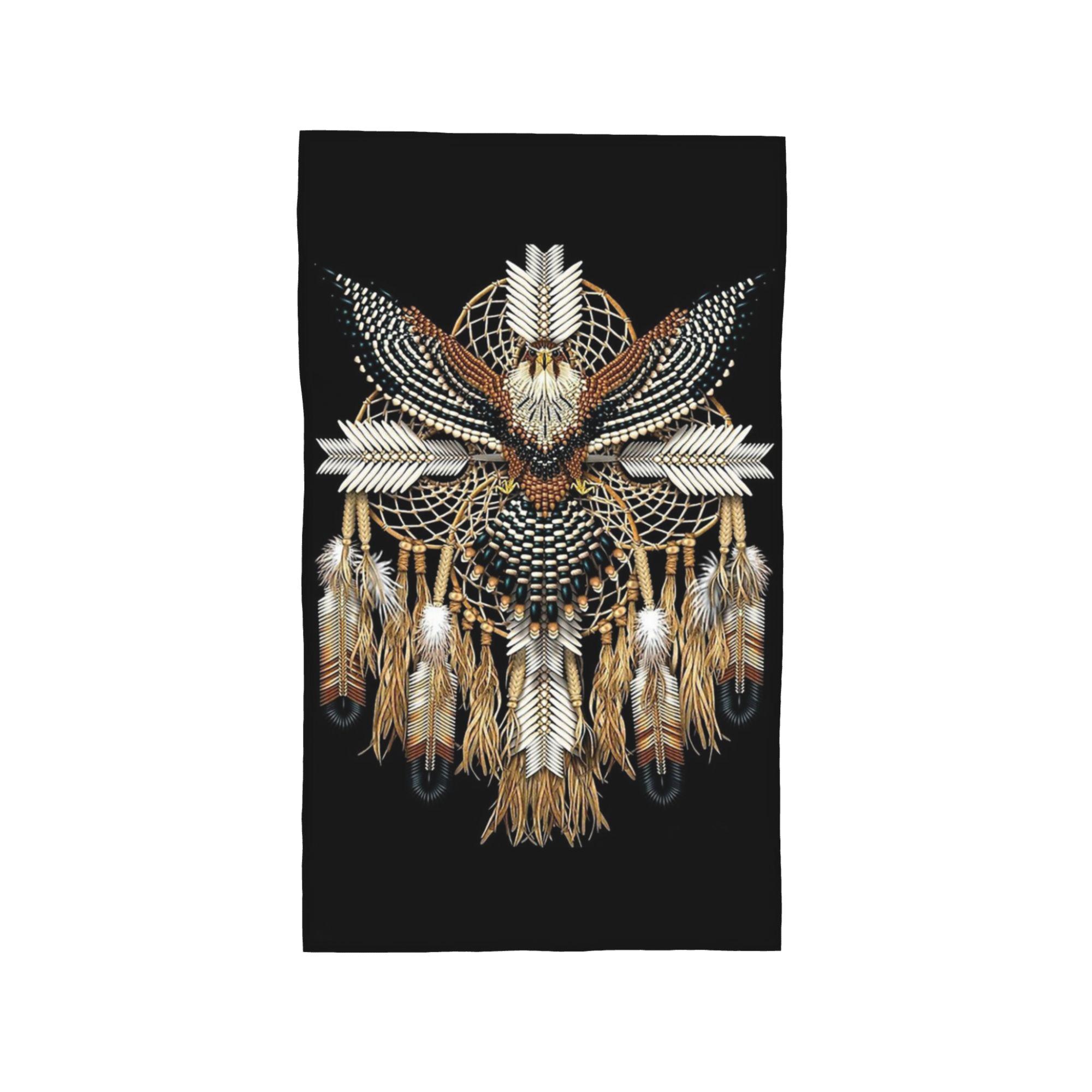 

eagle native american art Soft Face Towel Quick Dry Pool Bath Cotton Towels Breathable W40*H60(CM)