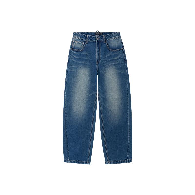 

Teenie Weenie Men s Loose-fit Metal Stud Curved Leg Denim Jeans 175/L