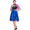 Costume Cosplay Anime Vestito Fiaba Costume da Palco Costume di Halloween Principessa Anna Costume Principessa di Ghiaccio