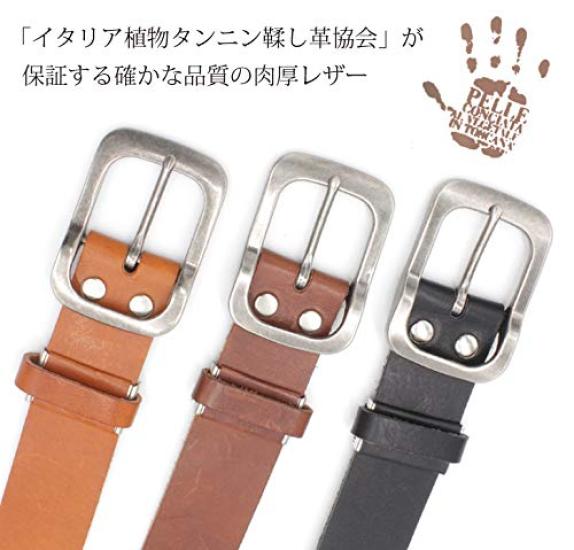 Sequoia 40mm Deformovaný přezka Garrison Pás [Italská kůže] (RC-021IL) (ČERNÁ)