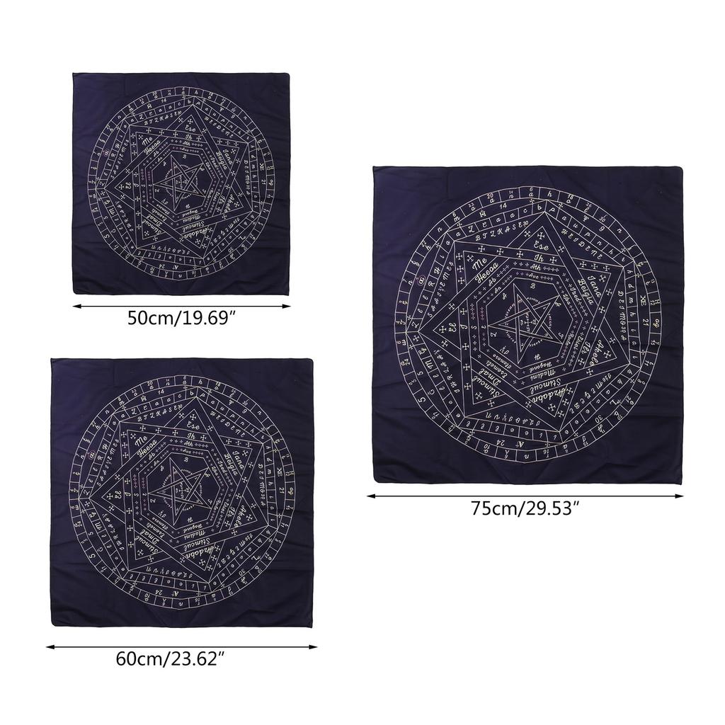 Astrology Tarots Table Altar Cloth Metaphysical Board Game Mat Pendulum Divinations Altar Tablecloth Board Game Card Pad