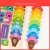 Wooden Ice Cream Number Matching Puzzle For Toddler Learning And Early Education