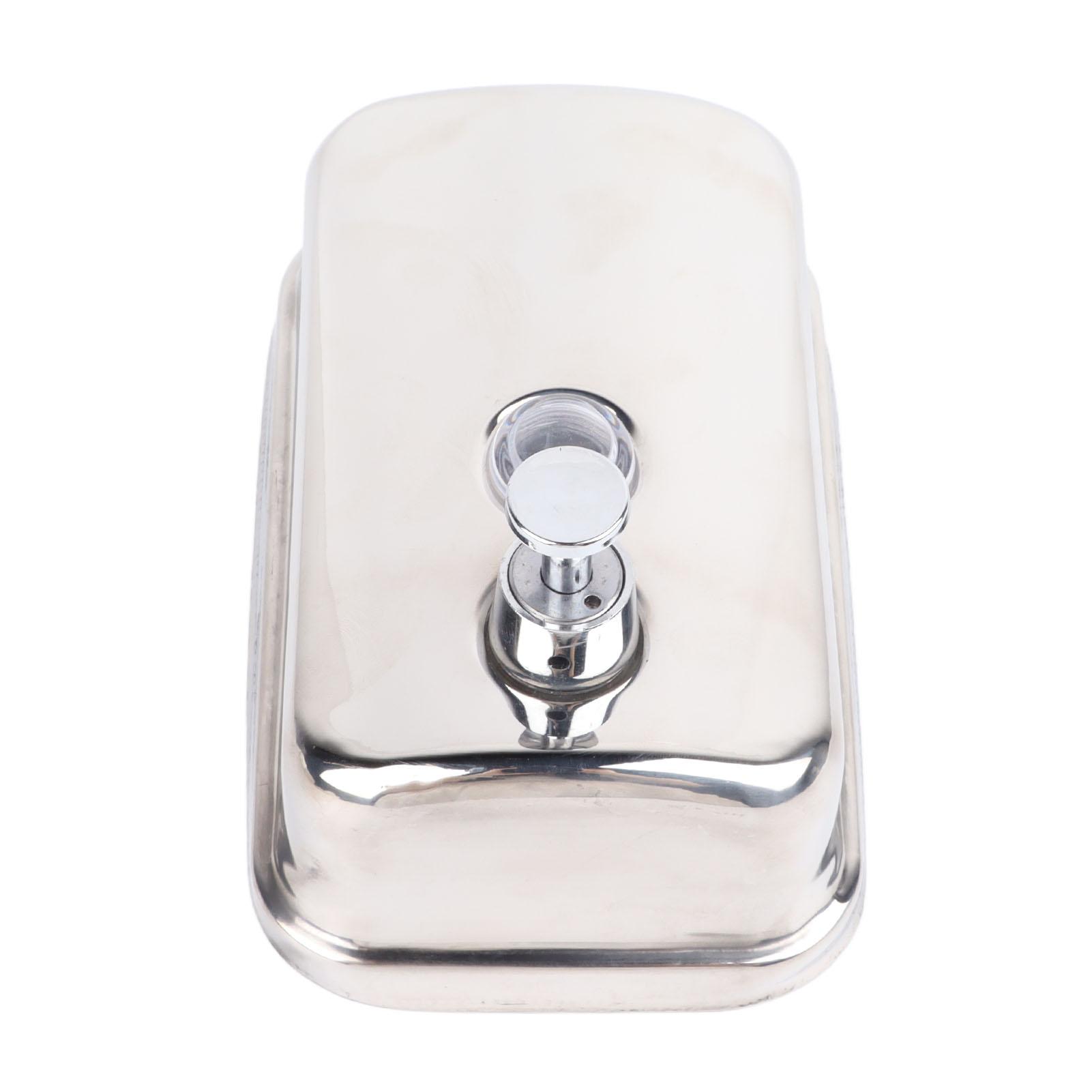 

Wall Mount Soap Dispenser Stainless Steel Soap Holder 500ml Capacity for Bathroom Kitchen