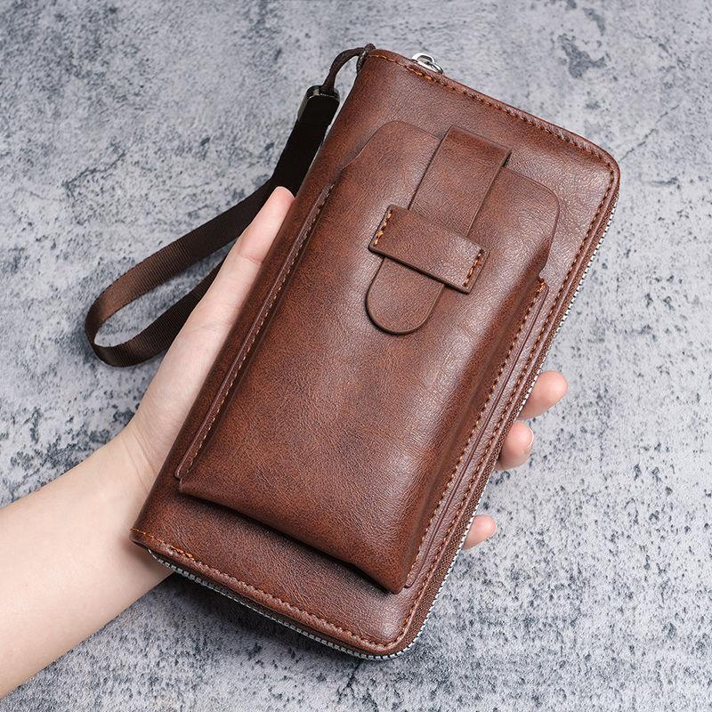 Men's Wallet, Multi-card Wallet, Two-in-one Multi-function Mobile Phone Bag.