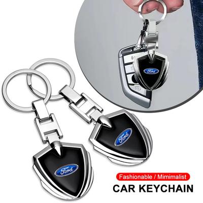 1 Adet 3D Metal Anahtarlık Araba Amblemleri Anahtarlık Focus Mk2 Parti Mk3 Ranger Mondeo Mk4 Fiest Araba Aksesuarları İçin