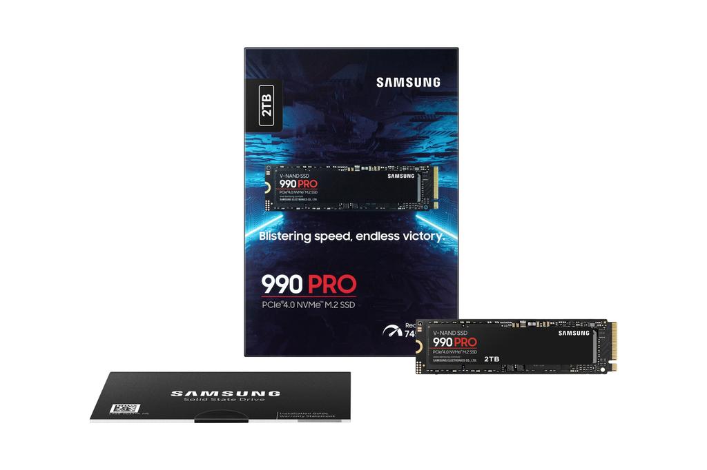 Samsung 990 PRO 2TB M.2 2280 PCIe 4.0 x4 NVMe SSD (7450/6900 MB/s)