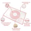 Neue Knetunterlage Silikon Backmatte Pizza Kuchen Teigbereiter Gebäck Küche Kochen Grill Gadgets Backformen Tischmatten Unterlage S