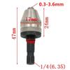 0.3-3mm Chuck Accessory for Electric Drill and Grinder with White Chuck