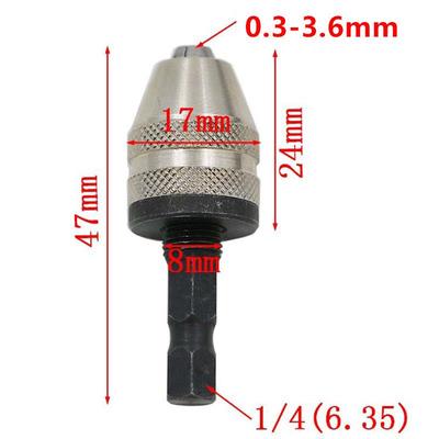 0,3-3mm Bohrfutter-Zubehör für Bohrmaschine und Schleifer mit weißem Futter