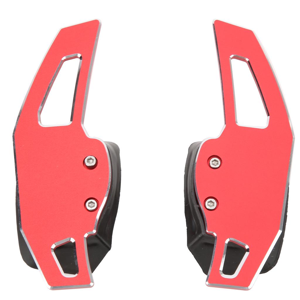 2pcs Car Ste ing Wheel   Paddles Aluminum Alloy AntiSlip Int ior Decoration Accessories(Red )