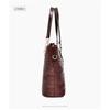 Shoulder bag for women, retro large-capacity crocodile pattern mother-in-law bag six-piece set