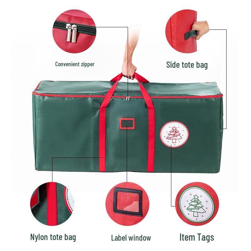 Foldable Large Capacity Christmas Tree Storage Bag for Easy Holiday Decoration Organization