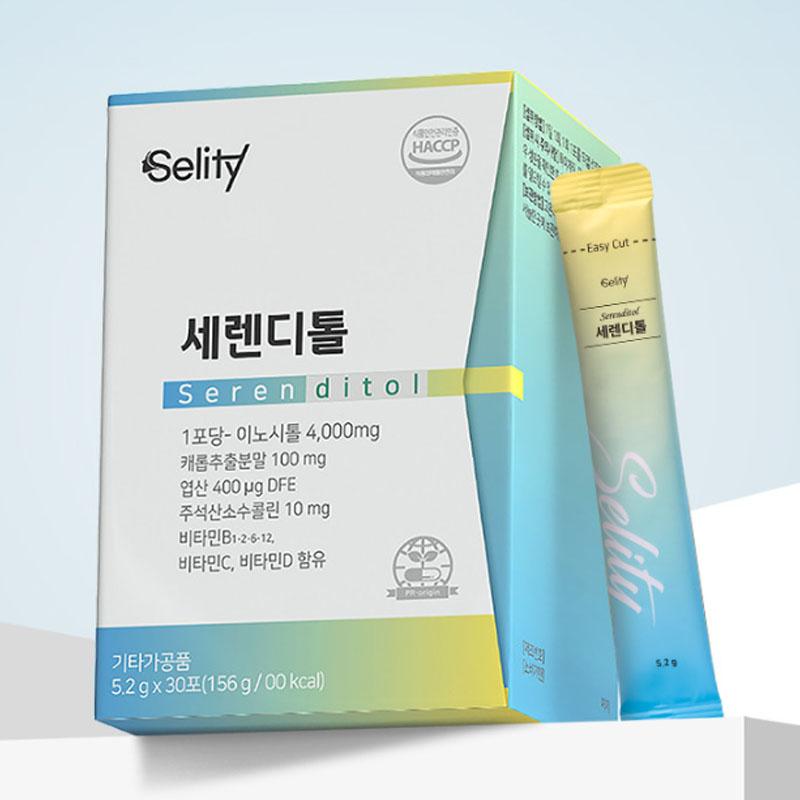 [Selity] Serenditol 5.2g X 30 Packs 1 Box 40:1 Choline Folic Acid
