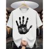 Neues Sommer-Herren-Freizeit-T-Shirt mit Stretch, Rundhalsausschnitt, Locker und Vielseitig, mit Trendigen Druckmustern