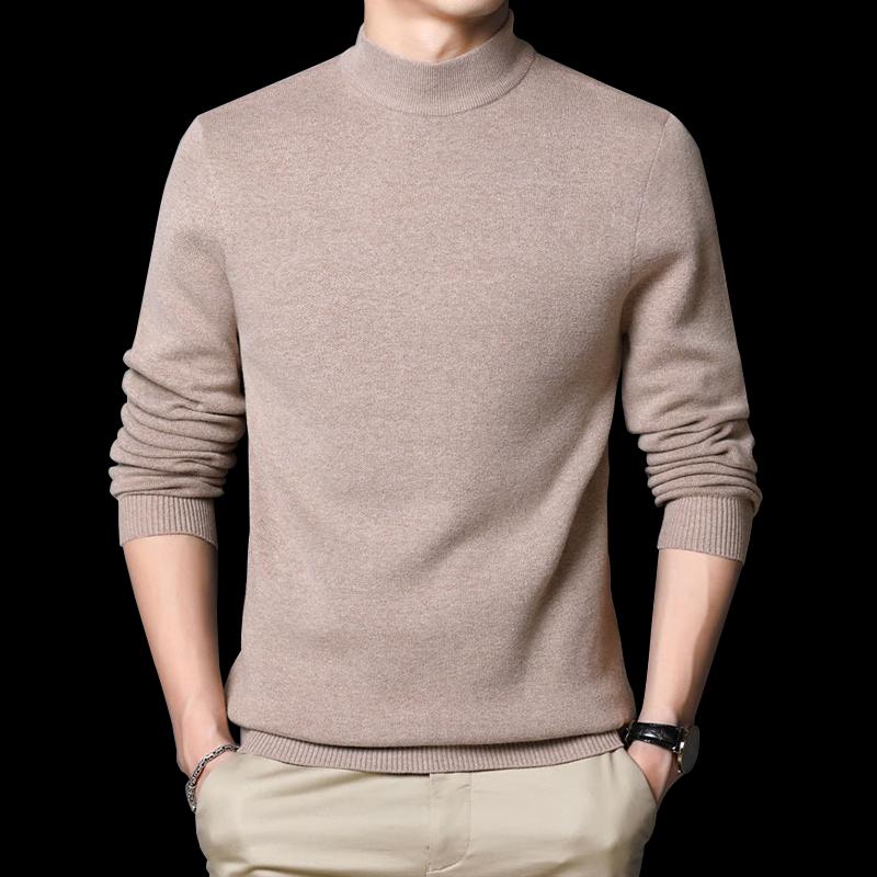 Heng Yuan Xiang Men's HYT81668 Winter Thickened Loose-Fit Round Neck Knit Sweater
