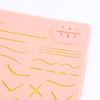 Reusable Surgical Suture Kit Pad Silicone Skin Wounds Suture Practice Traumatic Simulation Wounds Training Teaching Model
