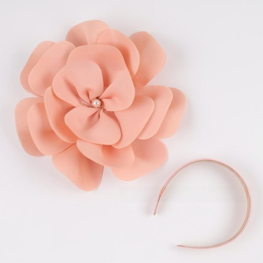Fashion Headpiece 3D Flower Fascinators Hat Large Flower Formal Tea Party Hats Rose Fascinators Tea Parties