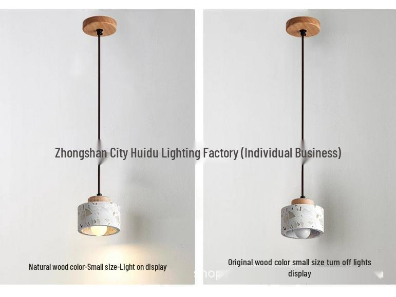 Terrazzo Creme Nachttisch-Pendelleuchte - Moderner Stil für Hauptschlafzimmer, Wohnzimmer, Bar, Treppenhaus oder Eingangsbereich.