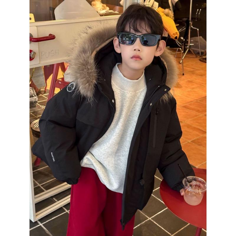Boys Warm Fleece Lined Casual Solid Long Children Pants