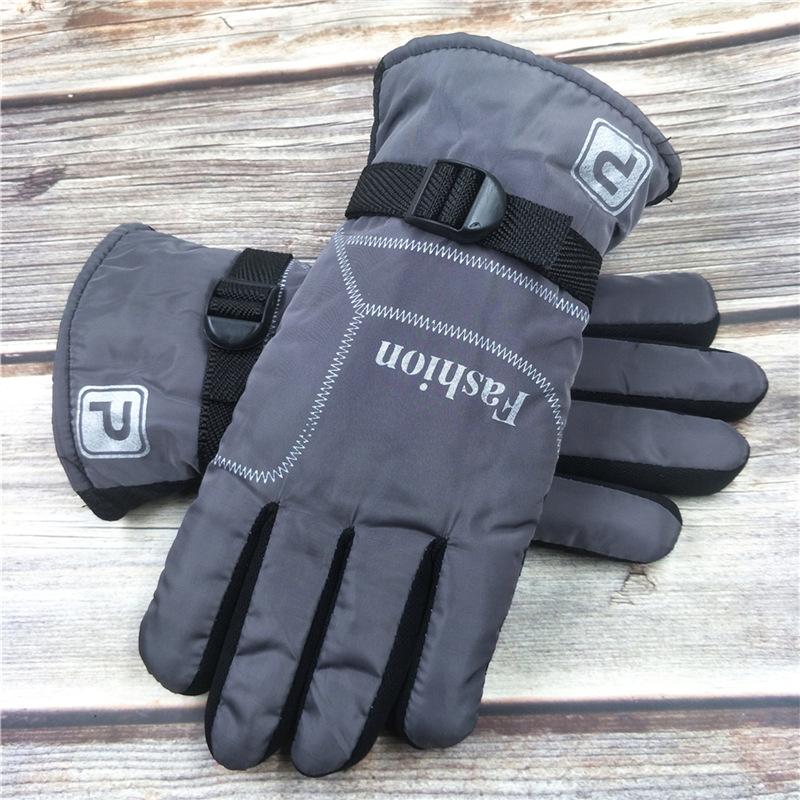 Wide, enlarged and thickened men's gloves, large cotton warm, non-slip and warm, large version, winter velvet riding motorcycle cold protection