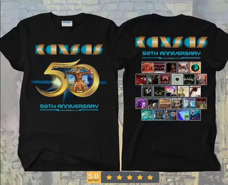 Kansas Band 50th Anniversary Tour T-shirt size S-5XL XXXL