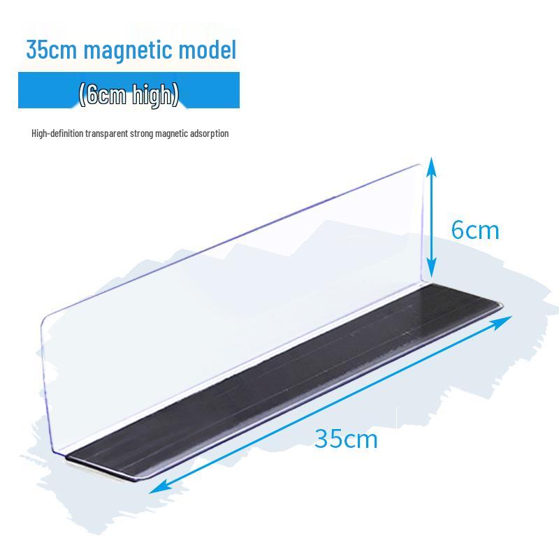 Plastic Shelf Divider for Small Items In Supermarkets and Convenience Stores