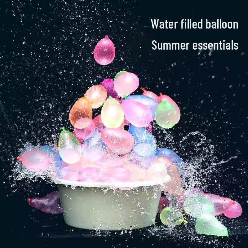 Mixed Color Quick-Fill Water Balloons & Mini Water Guns Set for Kids - Perfect for Summer Water Fights!