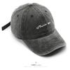 Men's washed letter embroidered baseball cap, suitable for outdoor activities, providing sun protection and shade