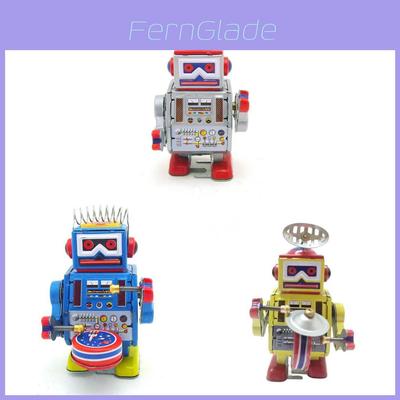 Iron Drum Robot Collectors Edition Nostalgic Metal Toy For Home Decor And Gifts