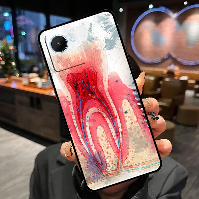 Human Tooth Anatomy Case For Realme 12 Pro Plus 11 13 14 15 GT6 GT7 Pro C55 C51 C53 C25 C63 C61 C65 C67 C71 C75