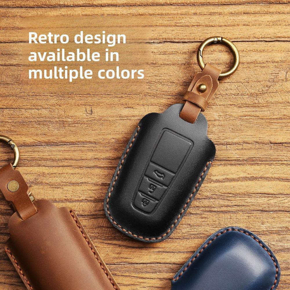 Genuine Leather Key Cover for Toyota Cars Premium Protection Case for Keys Durable and Stylish