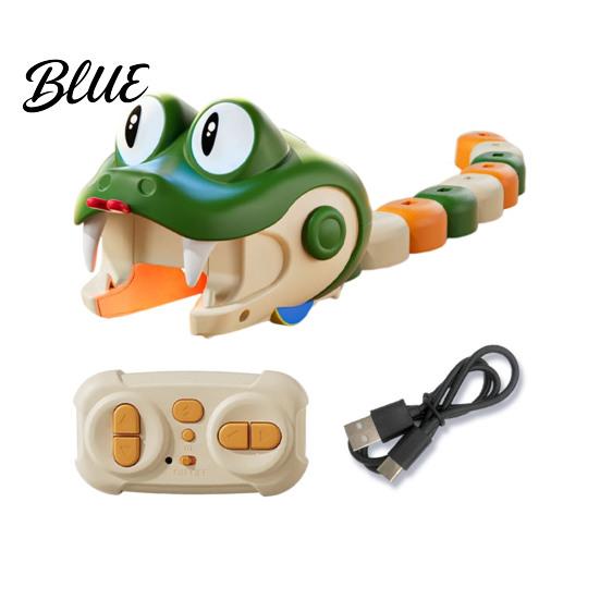 Two Player Snake Toy 1/2Pcs Magnetic Remote Control Toy Movable Eyes Electric Eating for Kids 2 Interactive RC Game with Light Sound