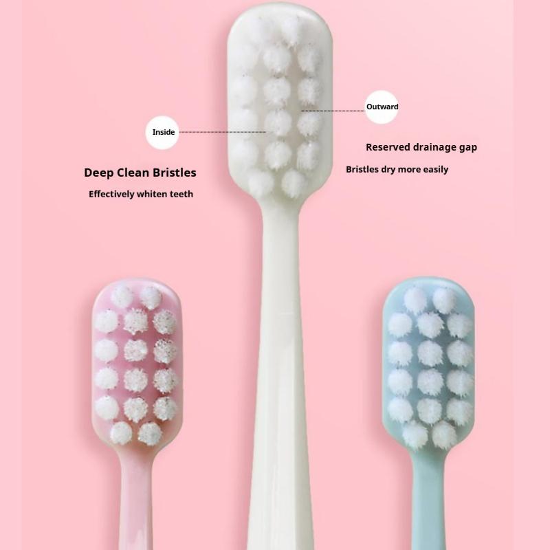 4Pcs Toothbrushes Soft Bristles Premium Toothbrush Gum Protection Adult Wide Head Couple Household Toothbrushes