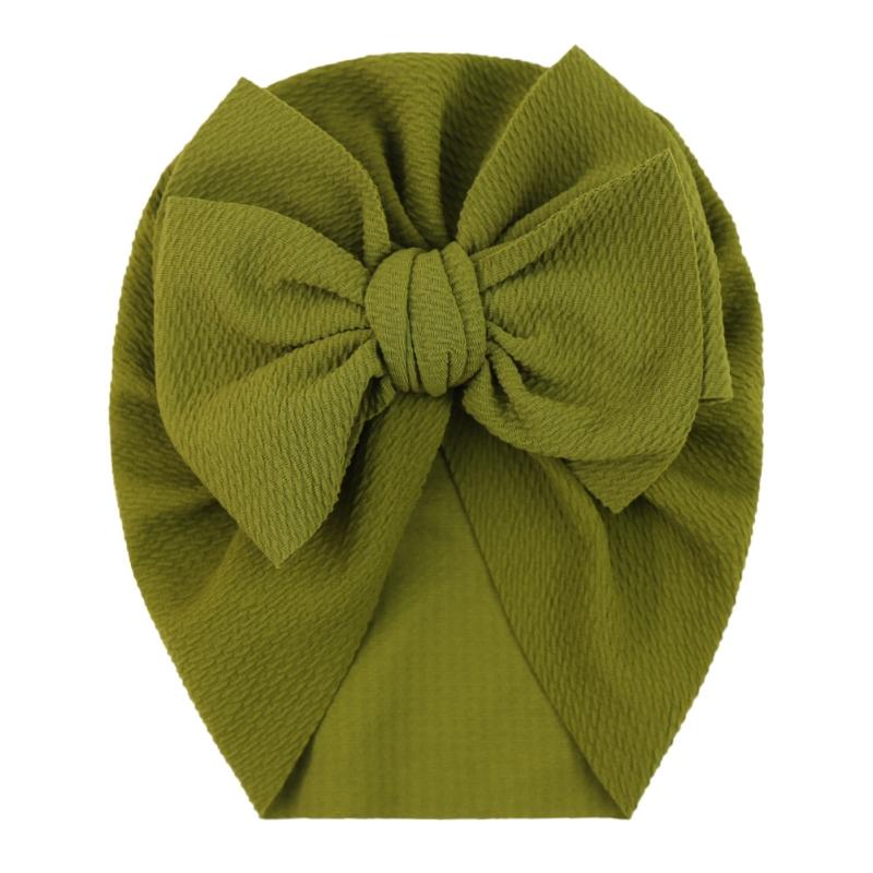 Czapka dla niemowląt Duża kokarda Czapka dla niemowląt, dziewczynek, chłopców, jednolity kolor, turban, kokarda, opaska na głowę, czapeczka dla dzieci, akcesoria do fotografii noworodkowej
