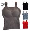 Seamless Chest Pad Vest Winter Women Thermal with Pads German Velve Lining Fast Constant Temperature Base Layer Lock Heating Slim Fit Elastic