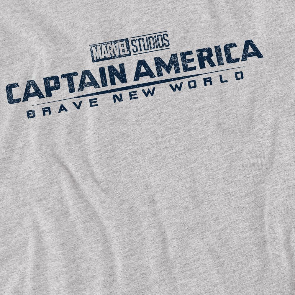 Captain America: Brave New World Mens Distressed Logo T-Shirt