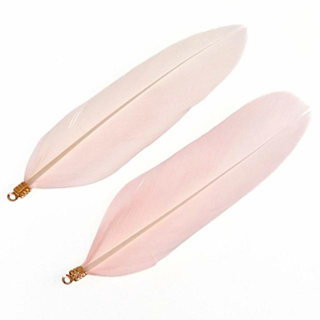 20 stk/pose 17 farger Naturlig gåsefjær Charms Anheng Ørepynt Charms For Diy Halskjede Armbånd Smykker Making 60 -70cm