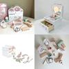 Girl Pretend Wooden Makeup Box Cloud Toy With Crafting For Toddlers Gift