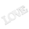 Wood Love Sign White One Piece Design Exquisite Beautiful Wooden Letters Decoration Ornament for Wedding Party