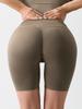 Seamless High-Waist Tummy Control Peach Lift Yoga Shorts