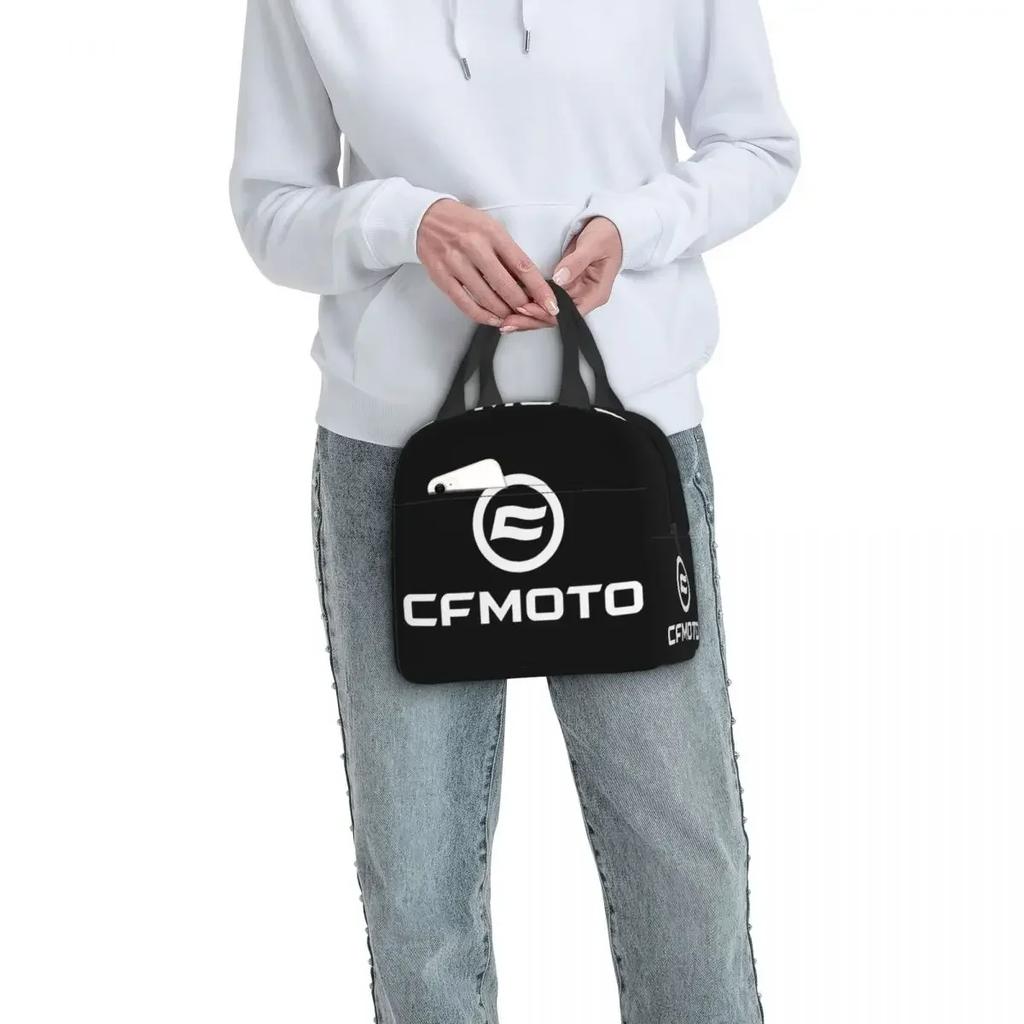 Cfmoto Motorcycle Insulated Lunch Bag for Kids School Cooler Thermal Food Box Tote Portable Lunch Boxes Container