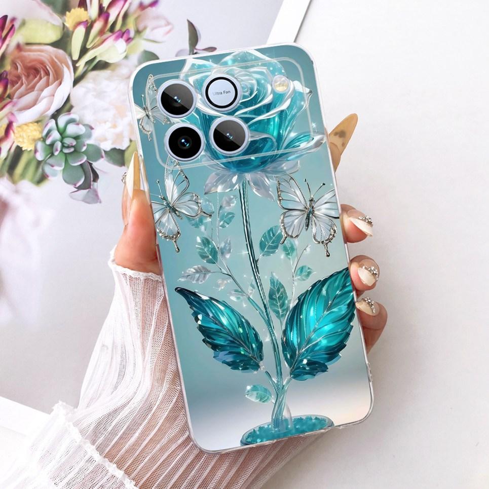 Flower Butterfly Luxury Girly Fashion Casing For Honor Win 5G AAP-AN00 Phone Case Soft Slim Clear Silicone TPU Back Cover
