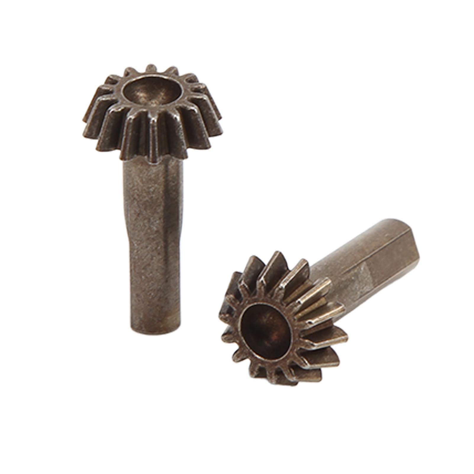 

2Pcs RC Car Bevel Gear Metal Iron Heavy Duty Gears Set for WLtoys 110 104001 RC Car Crawler