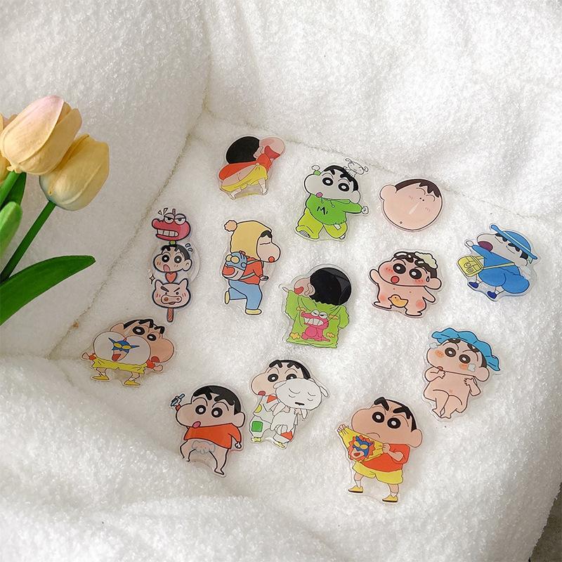 Cartoon Xiaoxin Cute Airbag Mobile Phone Holder Back Sticker Retractable Acrylic Desktop Watching Drama Support Frame Niche