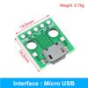 5/10 Stück USB-Stecker / Mini-Micro-USB auf DIP-Buchse Adapter 2,54 Stecker B Typ-C USB 2.0 3.0 Buchse Konverter