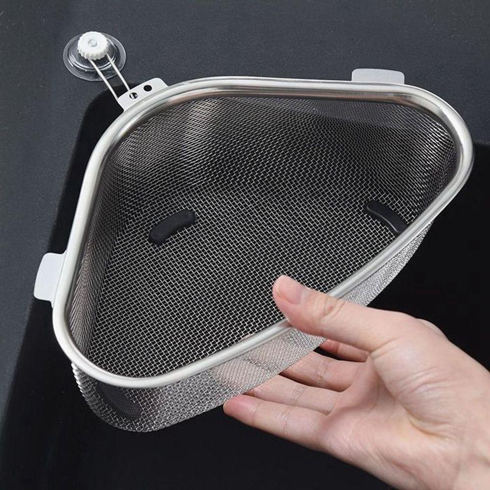 Household Kitchen Sink Drain Basket Stainless Steel Leftover Sink Strainer Sink Filter