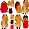 Elegant Women Winter Duffle Coats In Stylish Peacoat Design With Buttons