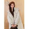 ZIHAN Women's Long Hooded Duck Down Puffer Jacket